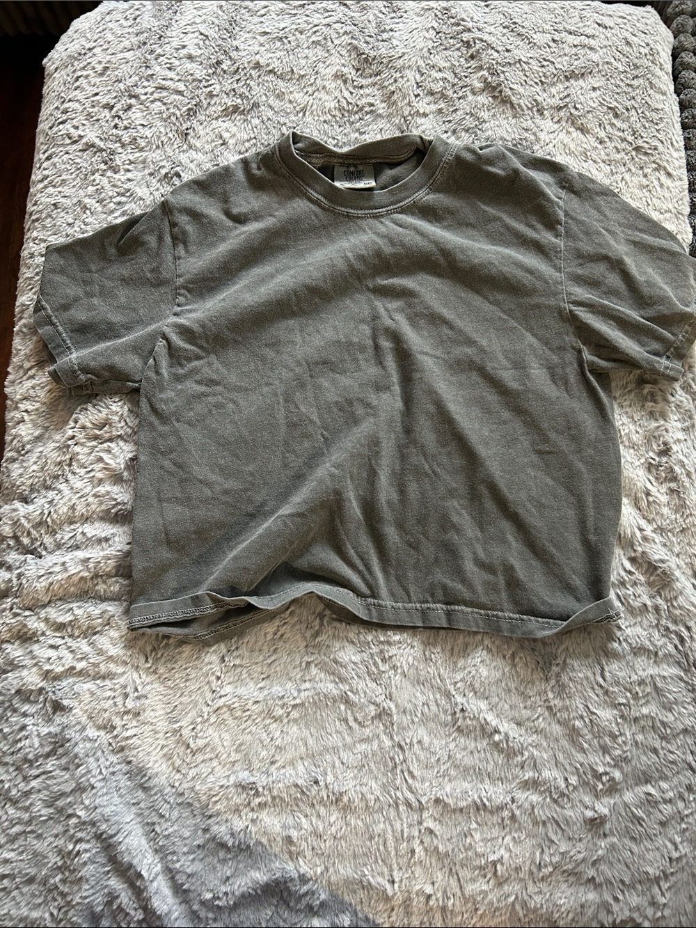 Comfort Colors Women’s Short Sleeve cropped T, grey